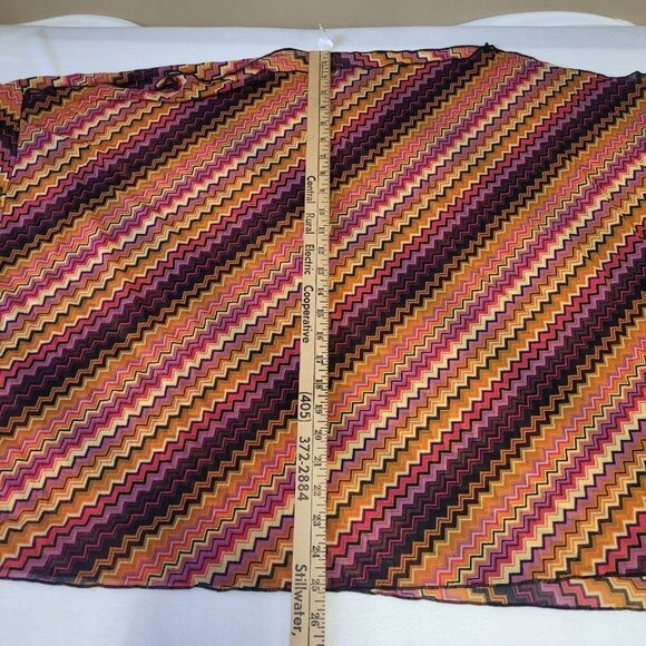 Niki Wior Womens One Size Bathing Suit Cover Up Vibrant Sheer Kimono Style - Picture 5 of 6